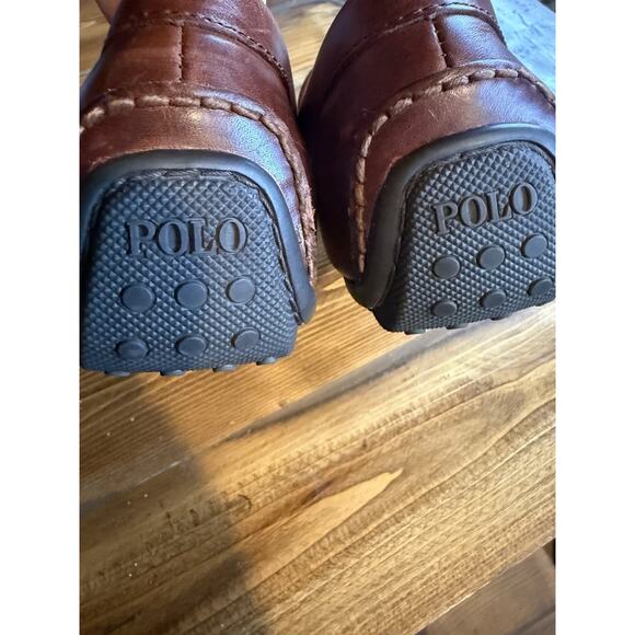 Polo Ralph Lauren Driving Penny Loafer Brown Leather Reynold Size 11.5D 11721 - Picture 3 of 6